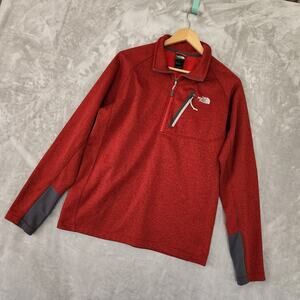 The North Face Sweatshirt Mens Medium 1/4 Zip Pullover Fleece Lined Long Sleeve